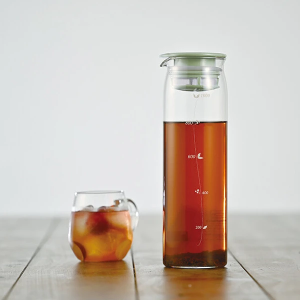하리오 미즈다시 콜드 브루 티 팟 1000ml - 스모키 그린