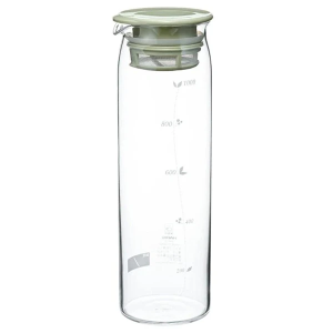 하리오 미즈다시 콜드 브루 티 팟 1000ml - 스모키 그린